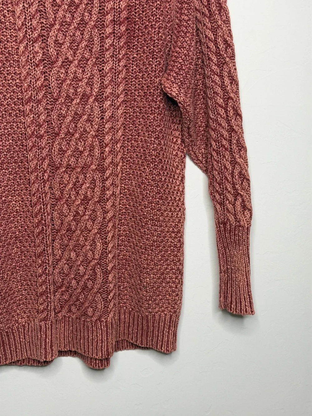 Free People On a Boat Sweater Dress Cable Knit Bohemian